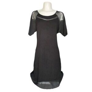 Womens XL dress / long shirt black Loveappella